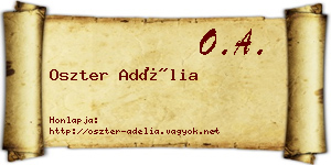 Oszter Adélia névjegykártya